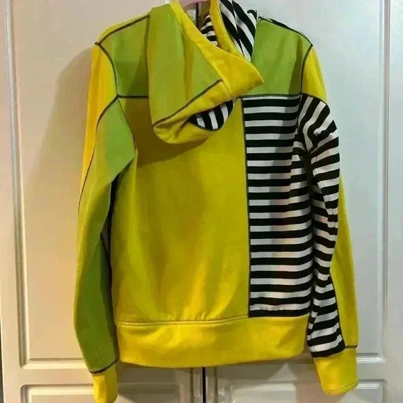 Volcom Yellow and Black Striped Jacket - Picture 3 of 6